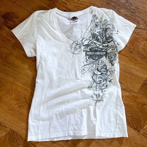 Harley-Davidson Tops - Harley-Davidson Palm Springs Womens V-Neck T-Shirt | Size L